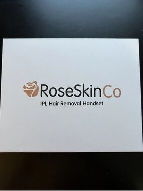 RoseSkinCo IPL Hair Removal Handset - White with Rose Gold Logo